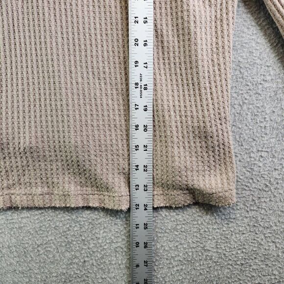 Free People Sweater Womens XS Copenhagen Thermal Waffle Contrasting Sleeves - Picture 15 of 16